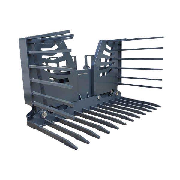 Buck rake hydraulic folding